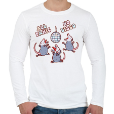 PRINTFASHION All panic - oposszum - Férfi hosszú ujjú póló - Fehér férfi póló