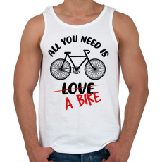 PRINTFASHION All you need is - Férfi atléta - Fehér