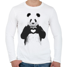 PRINTFASHION All you need is love - Férfi hosszú ujjú póló - Fehér férfi póló