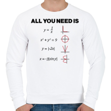 PRINTFASHION All you need is LOVE - Férfi pulóver - Fehér férfi pulóver, kardigán
