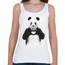 PRINTFASHION All you need is love - Női atléta - Fehér női trikó