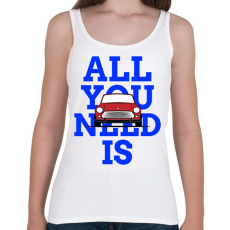 PRINTFASHION All you need is Mini  - Női atléta - Fehér