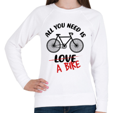 PRINTFASHION All you need is - Női pulóver - Fehér női pulóver, kardigán