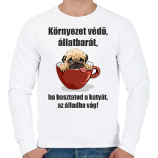 PRINTFASHION allatbarat-001 - Férfi pulóver - Fehér