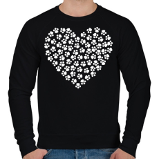PRINTFASHION Állatbarát - Férfi pulóver - Fekete