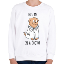 PRINTFASHION Állatorvos - Gyerek pulóver - Fehér gyerek pulóver, kardigán
