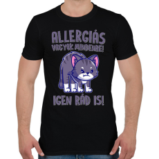 PRINTFASHION Allergiás vagyok mindenre - Férfi póló - Fekete