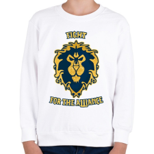 PRINTFASHION Alliance - Gyerek pulóver - Fehér gyerek pulóver, kardigán