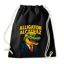 PRINTFASHION Alligator Alcatraz - Sportzsák, Tornazsák - Fekete tornazsák