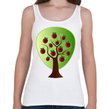 PRINTFASHION Almafa - Női atléta - Fehér női trikó