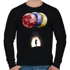 PRINTFASHION Álmodozók - Férfi pulóver - Fekete