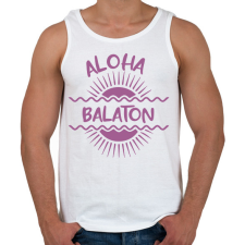 PRINTFASHION Aloha Balaton - Férfi atléta - Fehér atléta, trikó