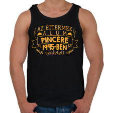 PRINTFASHION Álom pincér - Évszámmal - Férfi atléta - Fekete atléta, trikó