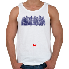 PRINTFASHION Alone in the forest - Férfi atléta - Fehér atléta, trikó