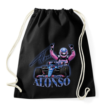 PRINTFASHION Alonso F1 - Sportzsák, Tornazsák - Fekete tornazsák