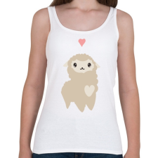 PRINTFASHION Alpaca - Női atléta - Fehér női trikó