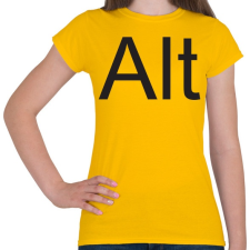 PRINTFASHION Alt - Női póló - Sárga női póló