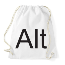 PRINTFASHION Alt - Sportzsák, Tornazsák - Fehér tornazsák