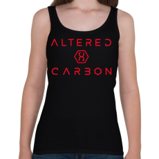 PRINTFASHION Altered Carbon logo - Női atléta - Fekete