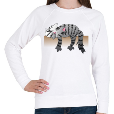 PRINTFASHION Alvó cic - Női pulóver - Fehér