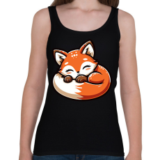 PRINTFASHION Alvó róka - Női atléta - Fekete