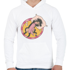 PRINTFASHION Alvó tacskó - Férfi kapucnis pulóver - Fehér női pulóver, kardigán