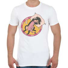 PRINTFASHION Alvó tacskó - Férfi póló - Fehér férfi póló