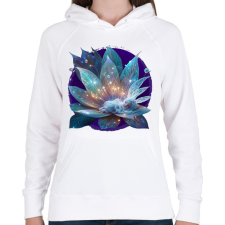 PRINTFASHION Alvó tündér - Női kapucnis pulóver - Fehér női pulóver, kardigán