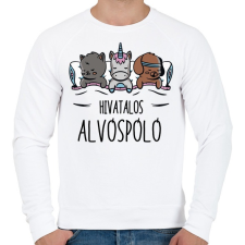 PRINTFASHION Alvóspóló - hivatalos - Férfi pulóver - Fehér férfi pulóver, kardigán