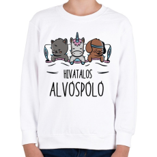 PRINTFASHION Alvóspóló - hivatalos - Gyerek pulóver - Fehér