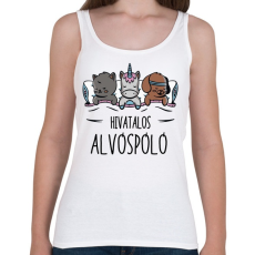 PRINTFASHION Alvóspóló - hivatalos - Női atléta - Fehér