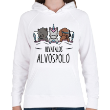 PRINTFASHION Alvóspóló - hivatalos - Női kapucnis pulóver - Fehér női pulóver, kardigán