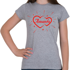 PRINTFASHION Amanda - Női póló - Sport szürke női póló