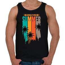 PRINTFASHION Amazing Summer - Férfi atléta - Fekete