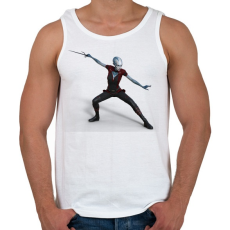 PRINTFASHION Amazon - Férfi atléta - Fehér