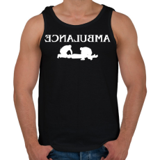 PRINTFASHION Ambulance - Férfi atléta - Fekete