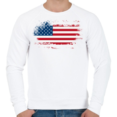 PRINTFASHION america - Férfi pulóver - Fehér
