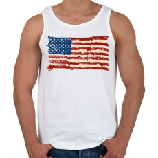 PRINTFASHION american flag - Férfi atléta - Fehér