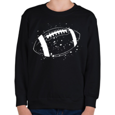 PRINTFASHION American football - Gyerek pulóver - Fekete