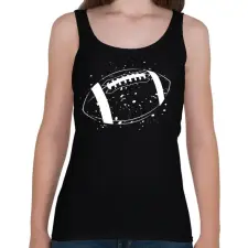 PRINTFASHION American football - Női atléta - Fekete női trikó