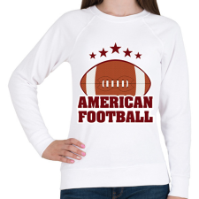 PRINTFASHION American football - Női pulóver - Fehér női pulóver, kardigán