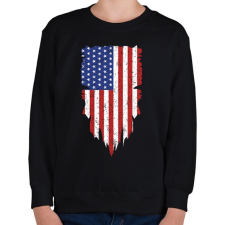PRINTFASHION American  - Gyerek pulóver - Fekete gyerek pulóver, kardigán