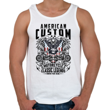 PRINTFASHION american motorcycle - Férfi atléta - Fehér atléta, trikó