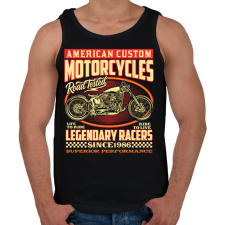 PRINTFASHION american motorcycle - Férfi atléta - Fekete atléta, trikó