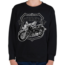 PRINTFASHION american motorcycle - Gyerek pulóver - Fekete