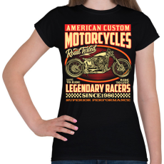 PRINTFASHION american motorcycle - Női póló - Fekete
