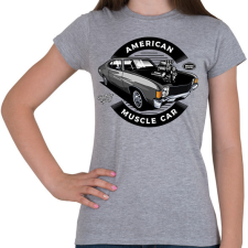 PRINTFASHION american muscle car - Női póló - Sport szürke női póló