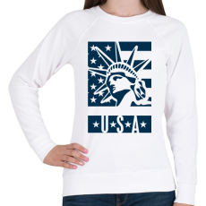 PRINTFASHION american - Női pulóver - Fehér