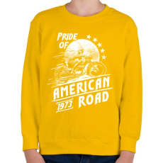 PRINTFASHION Amerika büszkesége - Gyerek pulóver - Sárga