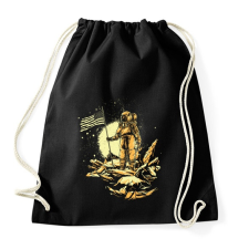 PRINTFASHION Amerikai asztronauta - Sportzsák, Tornazsák - Fekete tornazsák